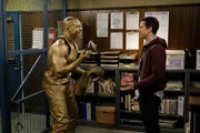 Terry Jeffords (Terry Crews, l.); Jake Peralta (Andy Samberg, r.)