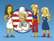 Homer (2.v.l.) und die Dixie Chicks ...