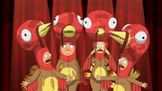 The Belcher kids work on their own version of the school's Thanksgiving play