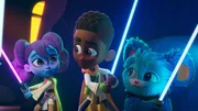 L-R: Jedi Younglings: Lys Solay, Kai Brightstar, Nubs