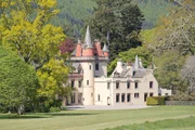 Aldourie Castle, Inverness, Scotland - The historic Aldourie Castle on the Southern shore of Loch Ness.