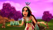 Nicht nur sprechende Früchte bewohnen diese einsame Insel. Prinzessin Peribanu heißt unsere Helden Willkommen.