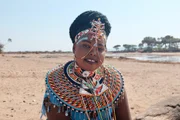 Samburu-Frau Lucy Naipasho hat ein eigenes Dorf nur für Frauen gegründet.