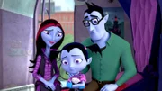 L-R: Oxana Hauntley, Vampirina Hauntley, Boris Hauntley