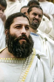 Ein Mann im alten Athen bei einer Versammlung: Wie war dort der Umgang mit Alten?