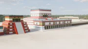 3D-Modell einer antiken Stadt