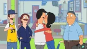 Bob (m.), Linda (2.v.r.), Teddy (r.)