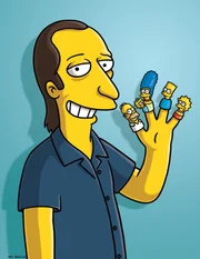 (20. Staffel) - Der ehemalige Produzent der Simpsons: David Mirkin ganz in Gelb