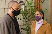 Dr. Jackson Avery (Jesse Williams, l.); Dr. Maggie Pierce (Kelly McCreary, r.)