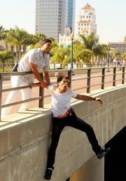 Eric Delko (Adam Rodriguez, oben); Ryan Wolfe (Jonathan Togo, unten)