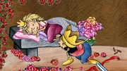 Der kleine König und seine Freunde spielen das Märchenlied vom Dornröschen nach. Leider weigert sich der kleine Retter, die Prinzessin wach zu küssen.