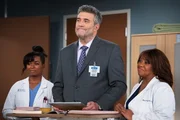 Grey's Anatomy Staffel 21 Folge 14 Alexis Floyd als Dr. Simone Griffith, Crai Bierko als Dr. Joseph Chase, Chandra Wilson als Dr. Miranda Bailey
