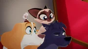 Belfort, Lupin, Ariane und die Maus Gazette sind enttäuscht. Der Versuch, den Tisch zu verstecken, ist gescheitert.