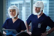 L-R: Dr. Jo Wilson (Camilla Luddington), Dr. Cormac Hayes (Richard Flood)
