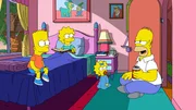(v.l.n.r.) Bart; Lisa; Maggie; Homer