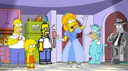 (v.l.n.r.) Homer; Lisa; Pixel-Homer; Disneyprinzessin-Homer; Homer Barbera; Noir-Homer