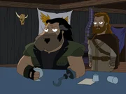 Stan Smith (l.); Jesus (r.)