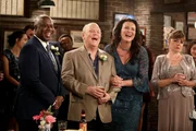 (v.l.n.r.) Ray Holt (André Braugher); Hitchcock (Dirk Blocker); Anna (Anna Bogomazova)