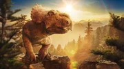 Im Norden Kanadas stieß ein Forschungsteam auf eine der spektakulärsten paläontologischen Entdeckungen der vergangenen Jahrzehnte: die Überreste einer gewaltigen Herde von Pachyrhinosauriern. Unter den Fossilien sind auch die Überreste vieler Jungtiere, wie der Held des Films Albie.
