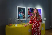 Biologin Jasmina Neudecker in der Ausstellung "Apropos Sex" im Frankfurter Museum für Kommunikation