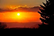 Abendstimmung in der Rhön.