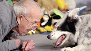 John Pilley (l.) mit seinem Border Collie Chaser