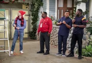 (v.l.n.r.) Dave Johnson (Max Greenfield); Calvin Butler (Cedric the Entertainer); Marty Butler (Marcel Spears); Malcolm Butler (Sheaun McKinney)
