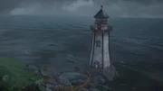 Vielleicht kann der Leuchtturm als sicherer Unterschlupf für Nils und die Wildgänse dienen.