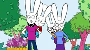 Der Wettlauf zwischen dem Team von Simon (2.v.l.) und seiner Mama (l.) und dem Team von Ferdinand (2.v.r.) und dessen Mama (r.) ist ein Kopf-an-Kopf-Rennen.