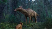 Als Pflanzenfresser stellten Edmontosaurier keine Bedrohung für Albie dar, aber die sechs Tonnen schweren Giganten konnten eine Menge Lärm machen.