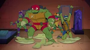 v.li.: Donatello, Raphael, Michelangelo, Leonardo