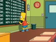 Mal wieder muss Bart eine Strafaufgabe machen ...