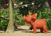 Ginger hat den kleinen Erbs-Rex in seinem - zugegeben schlechten - Versteck sofort entdeckt.