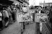 Wahlkampfauftakt der Grünen/Bündnis 90 in Kassel mit Hans-Christian Ströbele (l).