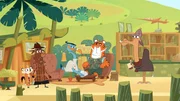 Während Doktor Schnabelmann den Tiger verarztet, treffen Sherlock Yack und Hermione auf einen Konkurrenten: das Dromedar.