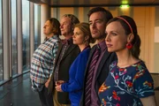 Ein besseres Leben wartet auf Danni (Annette Frier, M.), Olli (Jan Sosniok, 2.v.r.), Nils (Oliver Fleischer, l.), Bea (Nadja Becker, r.) und Kurt (Axel Siefer, 2.v.l.) ...