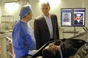 Was hat der ermordete Bootsmann mit dem vermissten MI6 Offizier zu tun? Noch tappen Gibbs (Mark Harmon, M.) und Ducky (David McCallum, l.) gewaltig im Dunkeln ...
