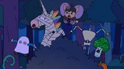 Es ist Gruselween im Magic Forest. Herbert, Blümchen, Twinkle und Tupfen sind auf Mission in ein Kürbisfeld, in dem es spuken soll, geschickt worden. Dort entdecken sie ein kopfloses Skelett.