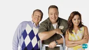 L-R: Arthur Spooner (Jerry Stiller), Doug Heffernan (Kevin James), Carrie Heffernan (Leah Remini)