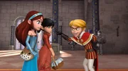 "Robin Hood - Schlitzohr von Sherwood", "Unsichtbares Gold." Gemeinsam mit Hofdame Marian werden Robin und seine Freunde Zeugen eines dreisten Diebstahls. Drei Banditen nehmen Trevor das Wertvollste ab, das er besitzt: einen goldenen Ring. Kaum hat Trevor das Schmuckstück Dank Robin wieder, konfisziert es Prinz John. Doch der eitle Herrscher hat nicht mit Marian gerechnet. Wütend versucht sie das Gold zum rechtmäßigen Besitzer zurück zu zaubern. An sich ein guter Plan, würde auf diese Weise nicht plötzlich das ganze Gold wie vom Erdboden verschwinden!