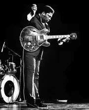 BB King performs live at the Concertgebouw in Amsterdam.