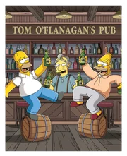 Homer (l.) erfüllt seinem Vater (r.) den sehnlichen Wunsch, noch ein Bier in O'Flanagan's Pub zu trinken. Also machen die Simpsons eine Reise nach Irland.