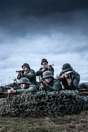 REEANCTMENT - Germans on high alert. Actors left to right: Harrison Macdonald, Alessandro Pekin, Nathan Plumite, Jesse Irving, and Gavin Marck.