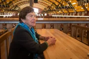 Juliane Schartner im Löwenbräu-Festzelt.