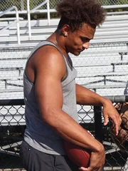 Sean Taylor on the practice field.