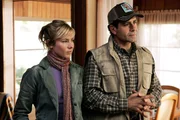 Gemeinsam im Versteck: Traylor Howard als Natalie Teeger, Tony Shalhoub als Adrian Monk