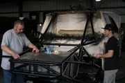 Madera and Brad install the fuel cell for the F150 truck.