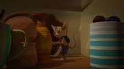 Ganz schön unheimlich! Weil Naya wegen den verklebten Haaren ihrer Puppe Rosalie so sauer auf Jo ist, muss der sich jetzt ein neues Zuhause auf dem Dachboden suchen.