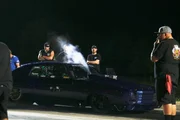 Doc pulls to the starting line before his race against Ryan