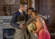 (v.l.n.r.) Bobby Nash (Peter Krause); Harry Grant (Marcanthonee Jon Reis); Athena Grant (Angela Bassett); May Grant (Corinne Massiah)